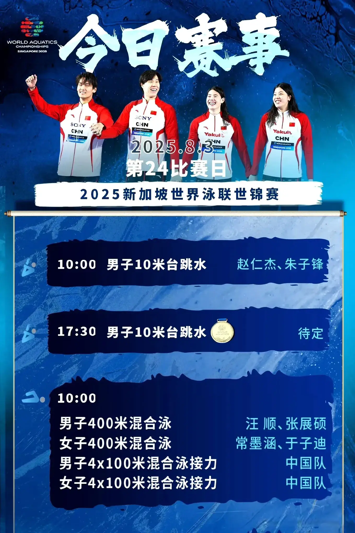 entit, 游泳项目男